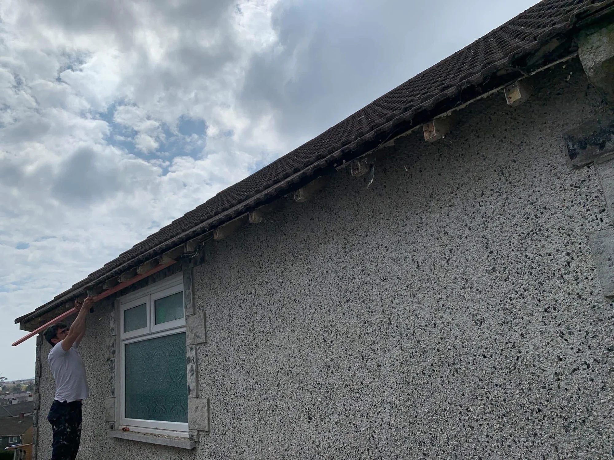 Storm damage roof repairs in Helston