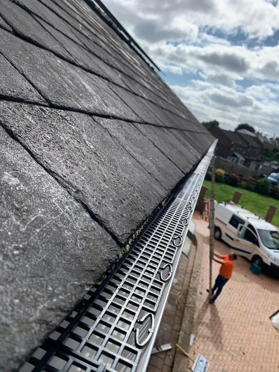 Gutter installation project in Helston