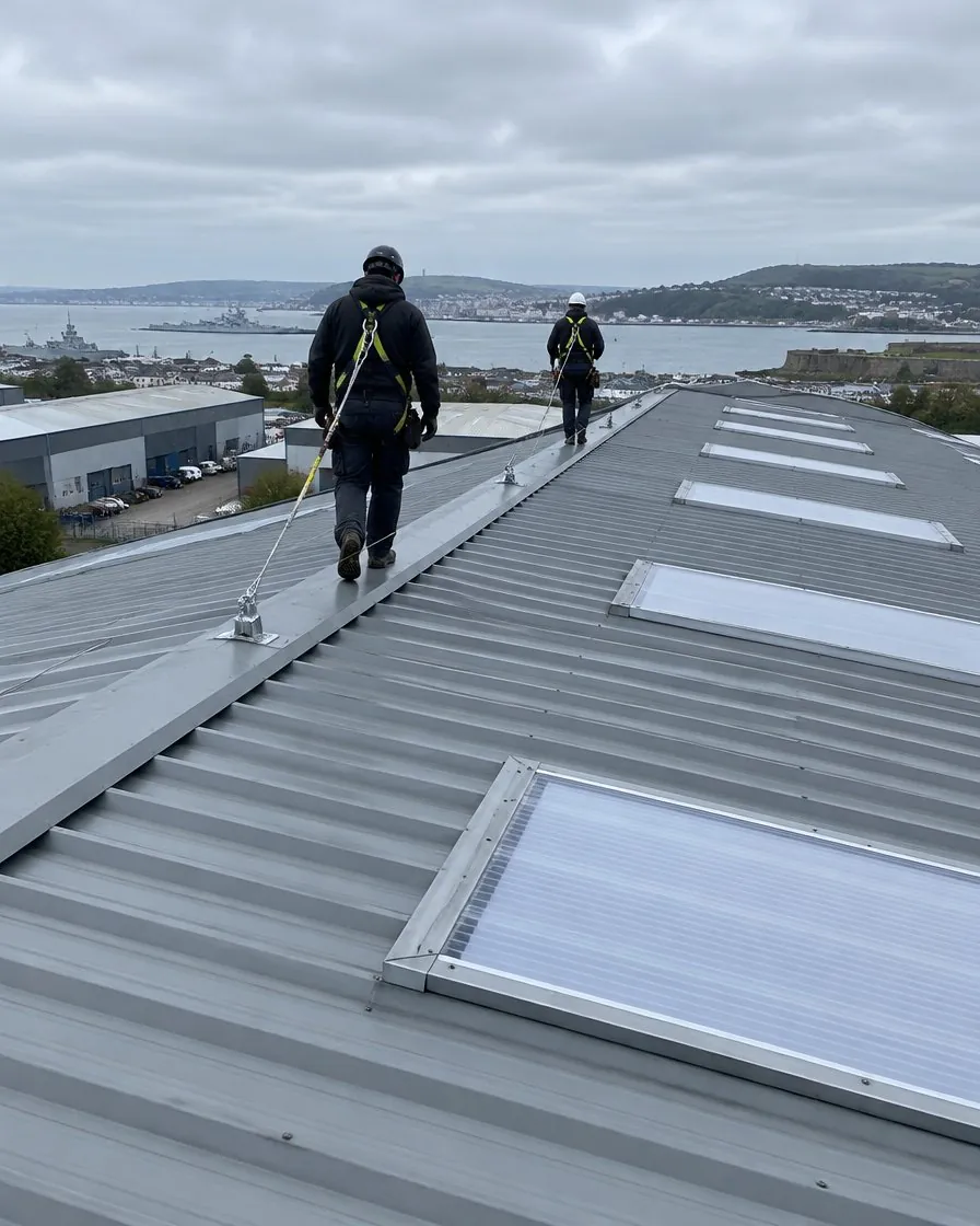 Commercial roofing in Helston