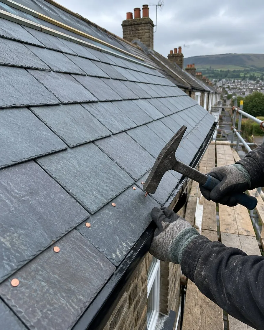 Slate roofing in Helston